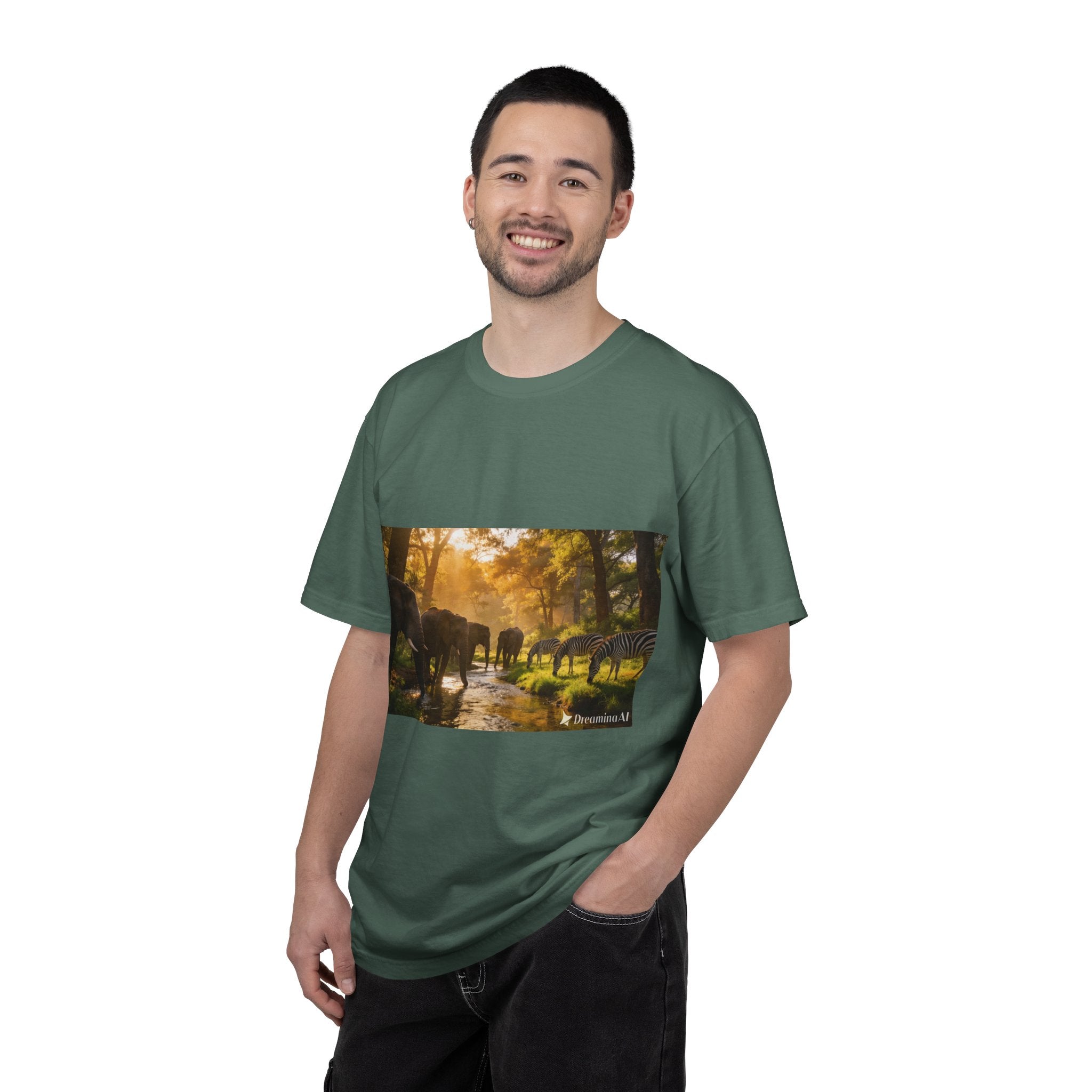 Afrocentric Unisex Garment-Dyed T-Shirt – African Heritage Design