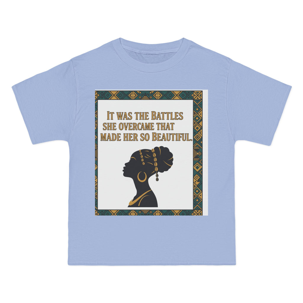 Inspirational 'It Was The Battles She Overcame' T-Shirt