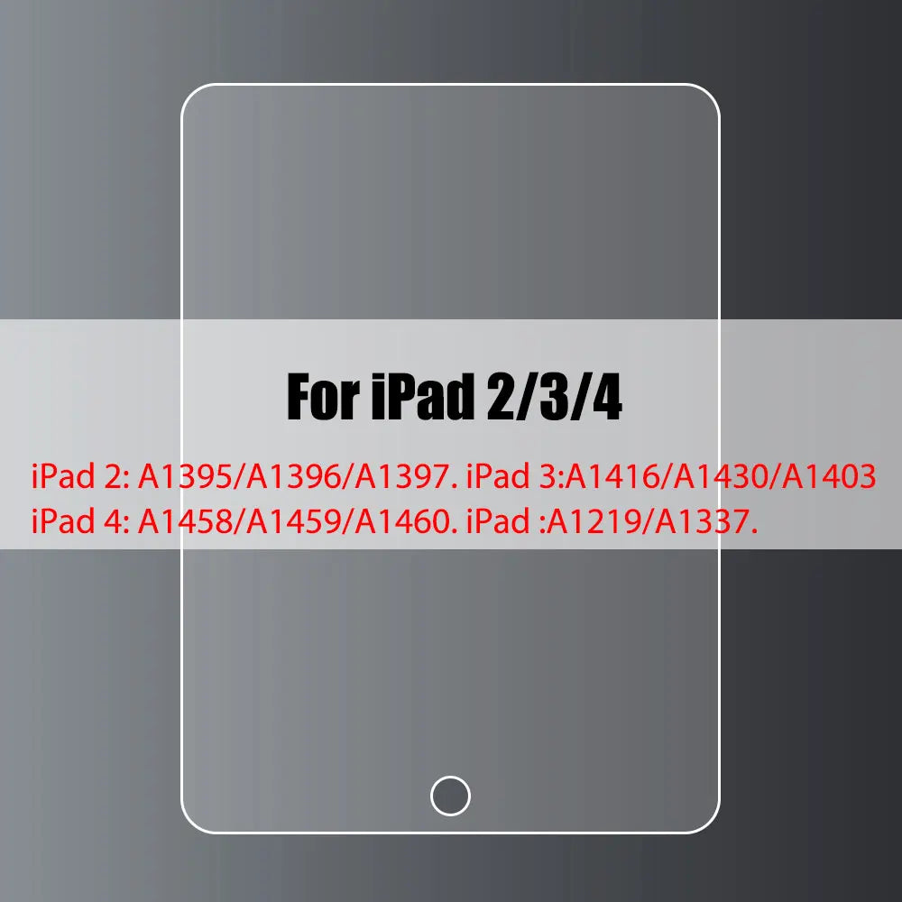 iPad Tempered Glass Screen Protector | 9H Hardness | Multi-Model To iPad 2th 3th 4th China Mainland | Afrocentric