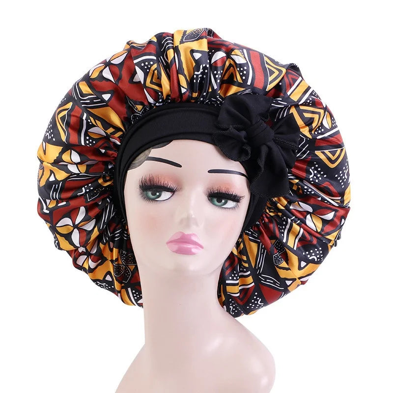 Ankara Print Satin Sleep Bonnet style1102-9 | Afrocentric