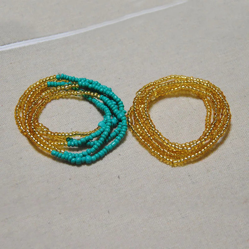 African Belly Bead Waist Chain Set B002-BGL1 | Afrocentric