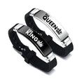 His & Her Couple Bracelet Set | King & Queen Stainless Steel Silicone Bangle 2 | Afrocentric