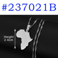 Africa Map Pendant Necklace Silver Color | Afrocentric