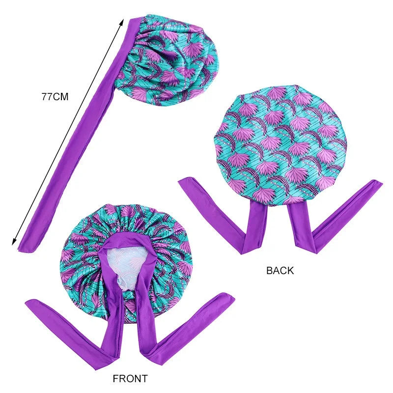 Ankara Print Satin Sleep Bonnet | Afrocentric