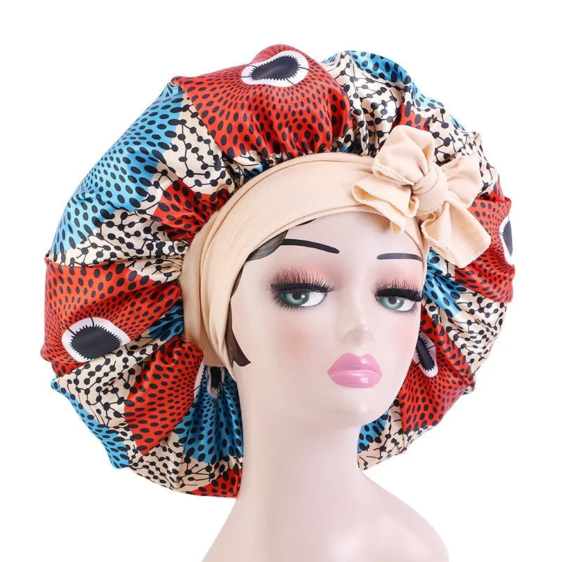 Ankara Print Satin Sleep Bonnet | Afrocentric