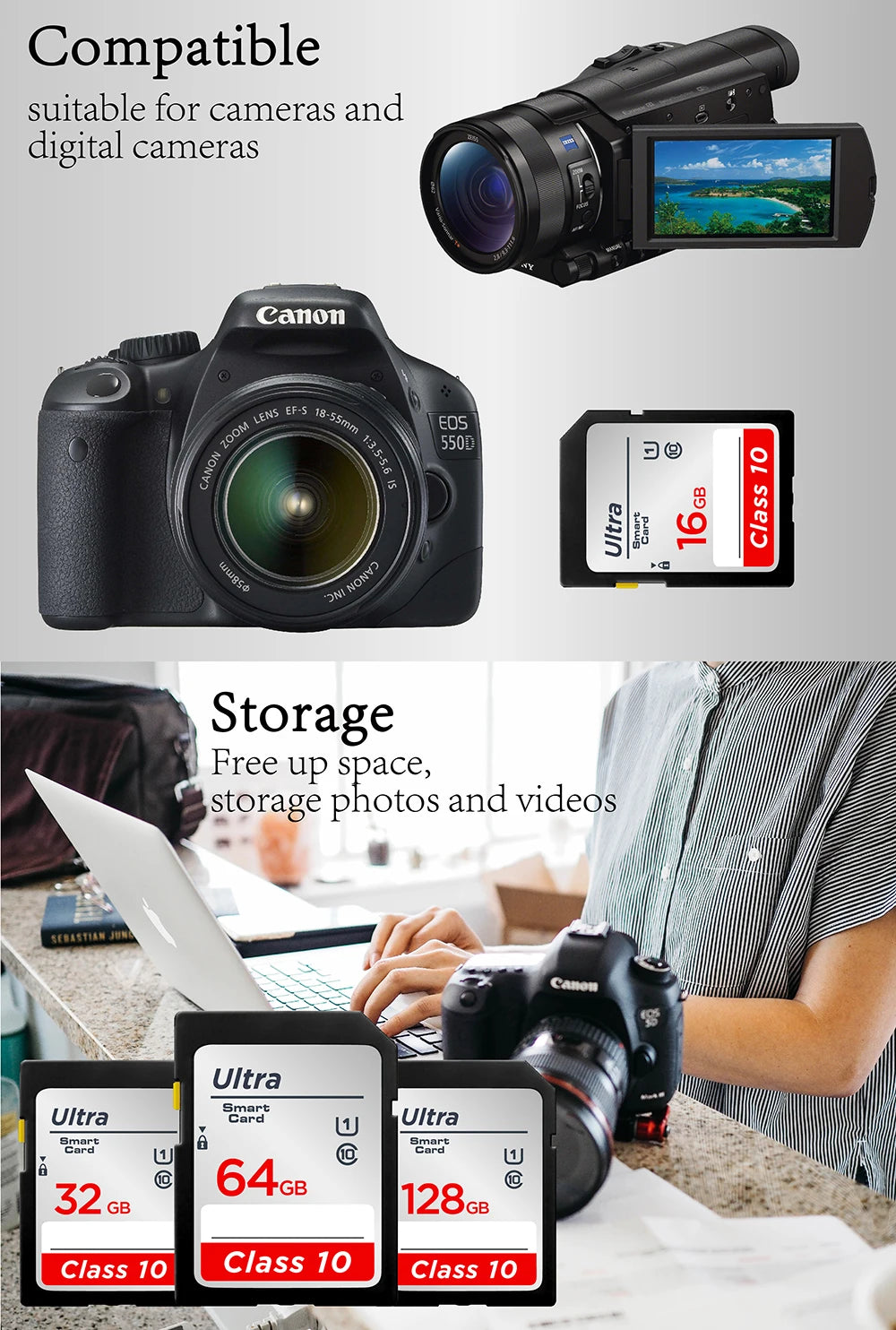 High-Speed SD Memory Card for Camera | Class 10 | 16GB–256GB | Afrocentric