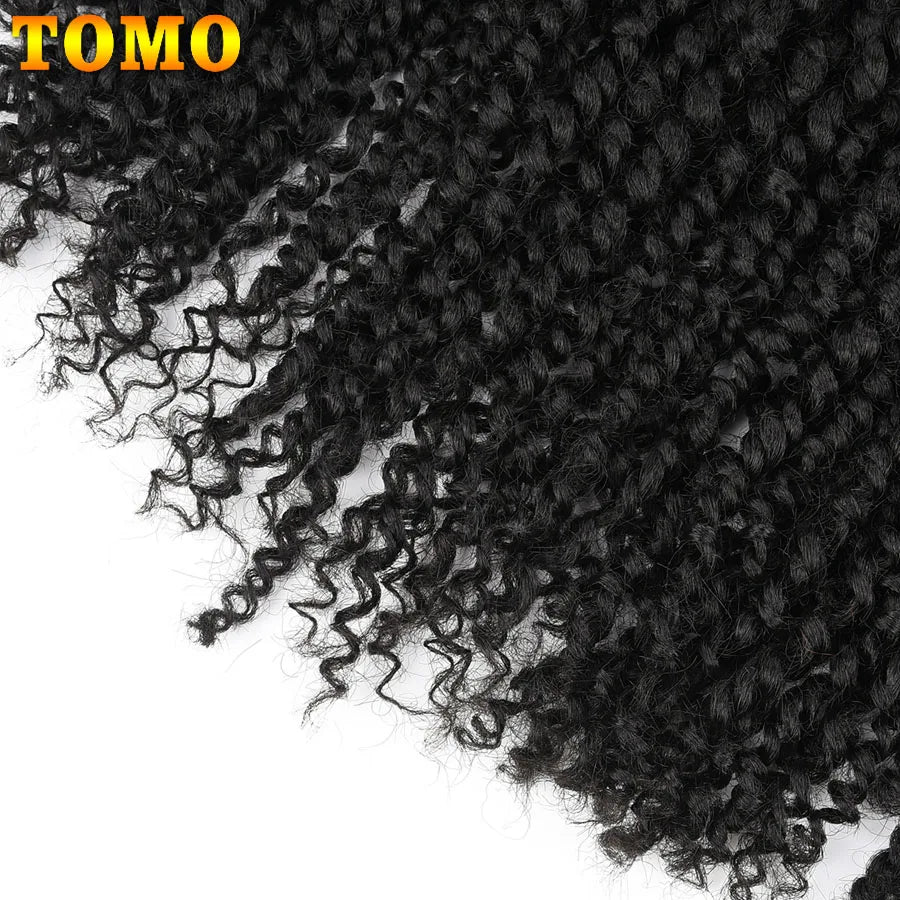 TOMO Pre-Twisted Passion Twist Hair | Pre-Looped Crochet Braids 12", 18" & 24" | Afrocentric