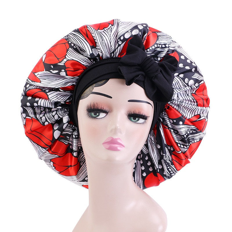 Ankara Print Satin Sleep Bonnet | Afrocentric