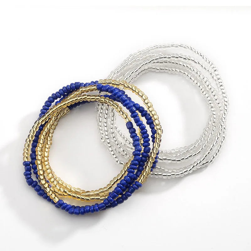 African Belly Bead Waist Chain Set B002-BGW | Afrocentric