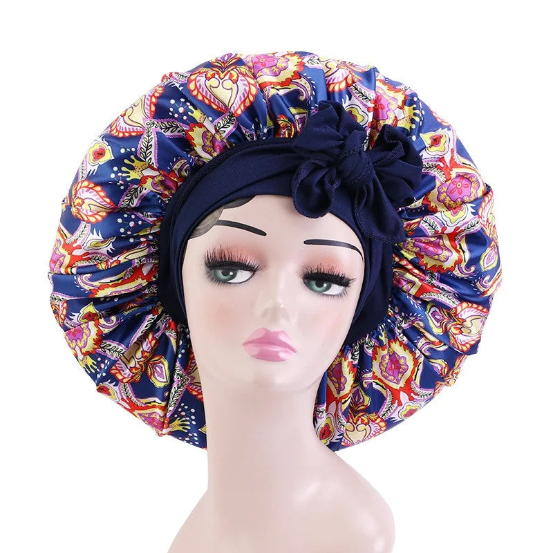 Ankara Print Satin Sleep Bonnet style1102-7 | Afrocentric