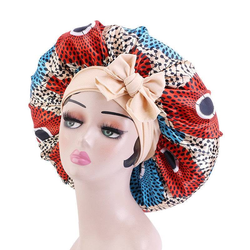 Ankara Print Satin Sleep Bonnet | Afrocentric