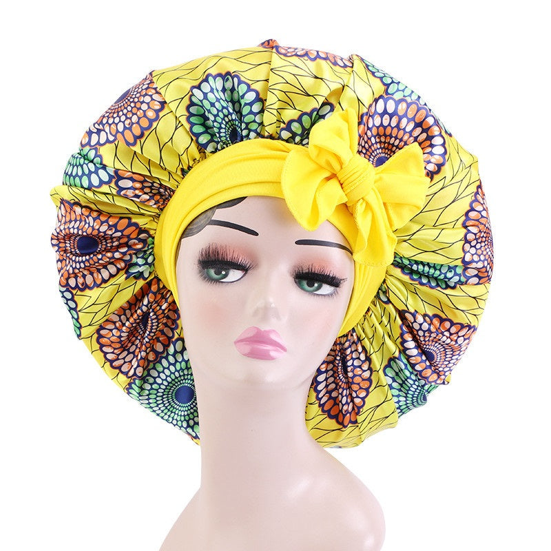 Ankara Print Satin Sleep Bonnet | Afrocentric