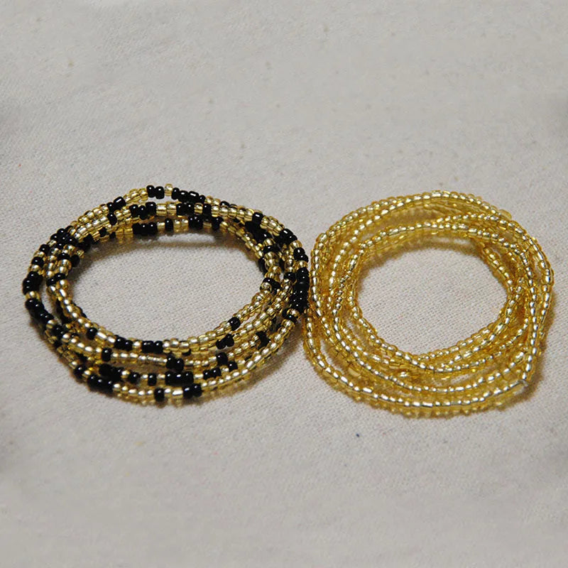 African Belly Bead Waist Chain Set B002-BGL2 | Afrocentric