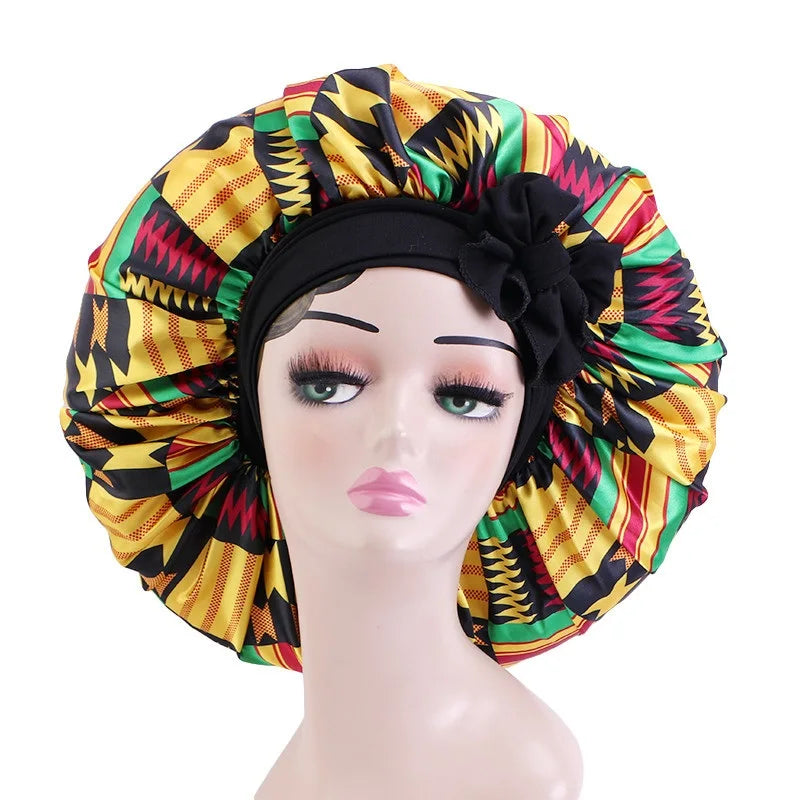 Ankara Print Satin Sleep Bonnet | Afrocentric