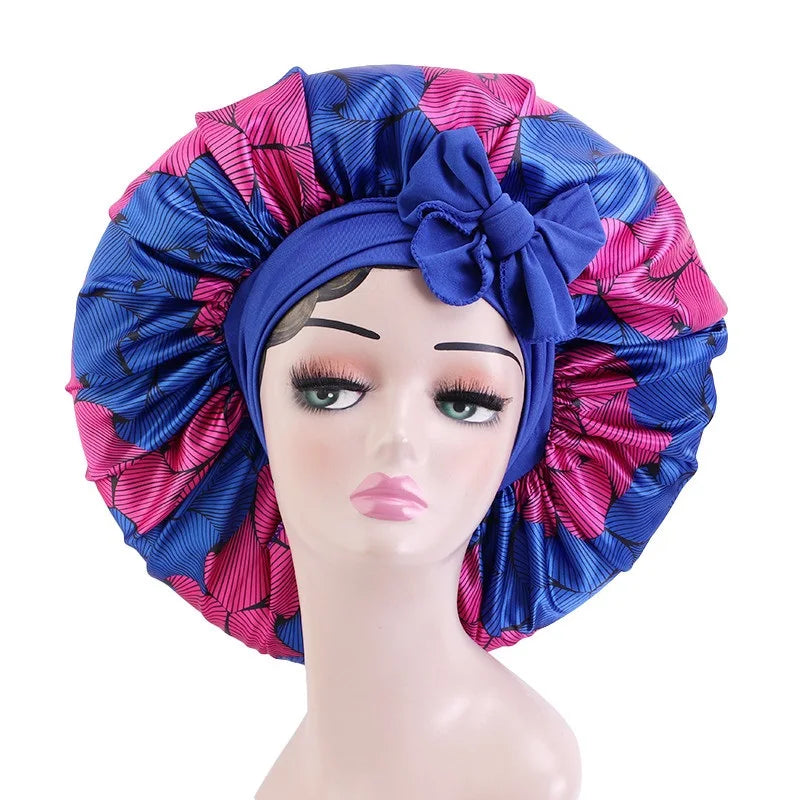 Ankara Print Satin Sleep Bonnet style1102-6 | Afrocentric