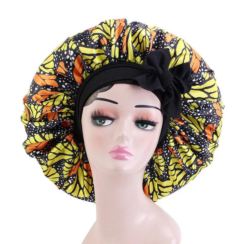 Ankara Print Satin Sleep Bonnet style1102-10 | Afrocentric