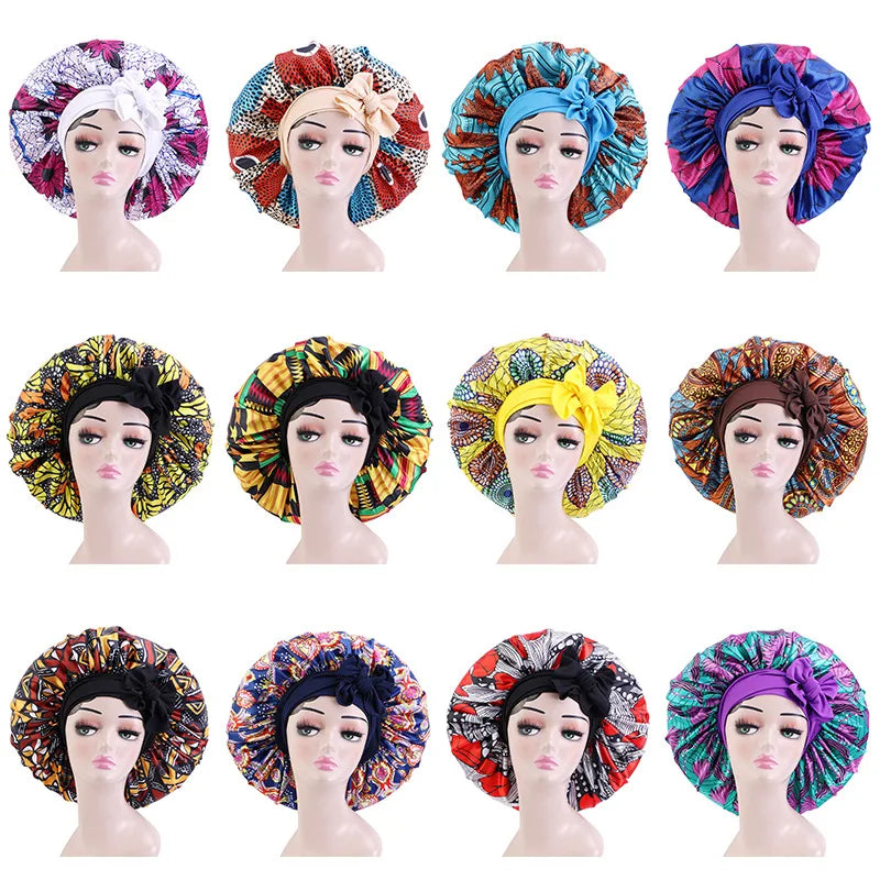 Ankara Print Satin Sleep Bonnet | Afrocentric