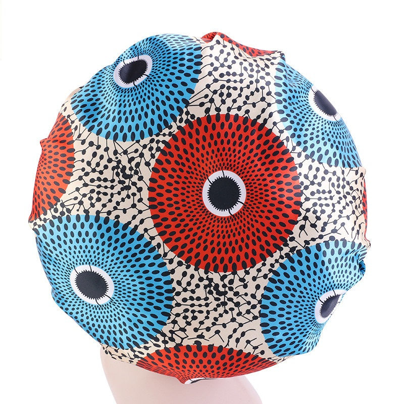 Ankara Print Satin Sleep Bonnet | Afrocentric