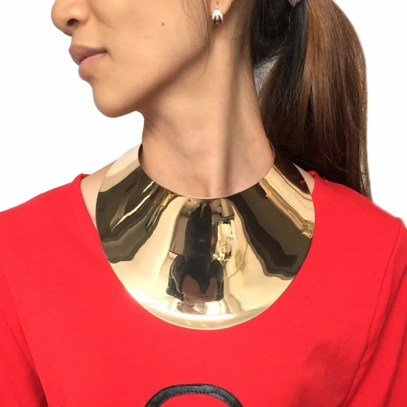 African Geometric Collar Necklace | Bold Statement Torque for Women | Afrocentric
