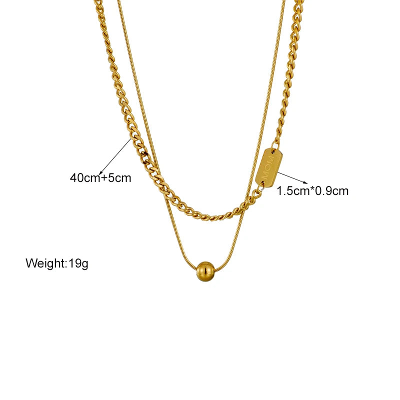 Multilayer Coin Pendant Necklace | Layered Chain for Women | Afrocentric