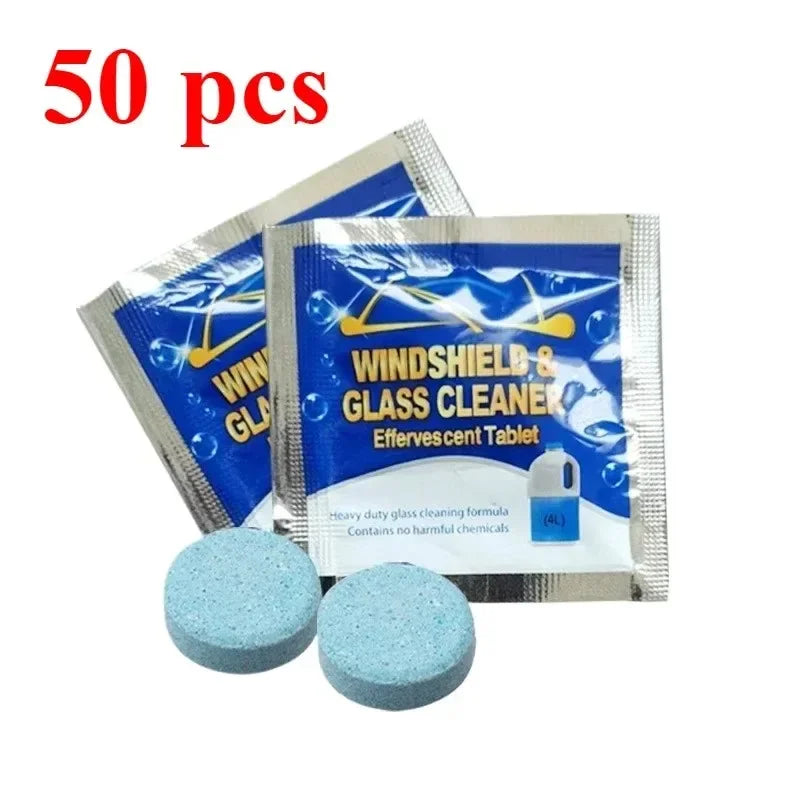 Car Windscreen Cleaner Effervescent Tablets | Concentrated | 10–300 pcs 50pcs | Afrocentric
