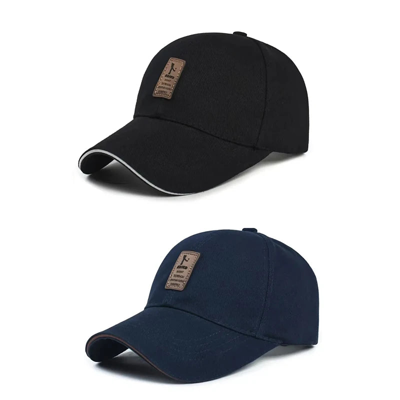 Classic Cotton Baseball Cap | Adjustable Unisex Sun Hat for All Seasons Black and blue 2pc Adjustable | Afrocentric