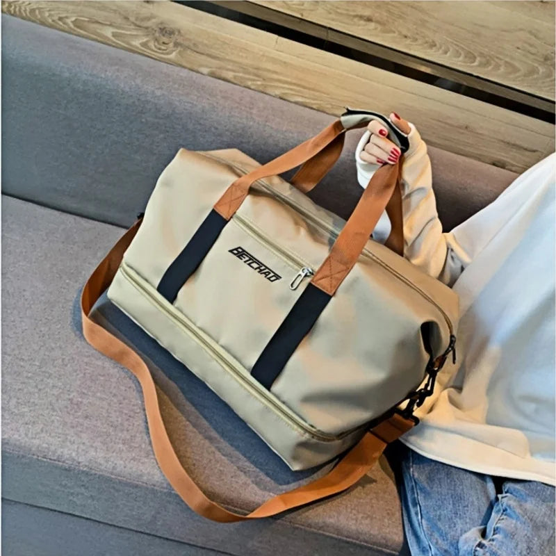 Expandable Large-Capacity Travel & Gym Bag | Weekender Duffel | Unisex | Afrocentric