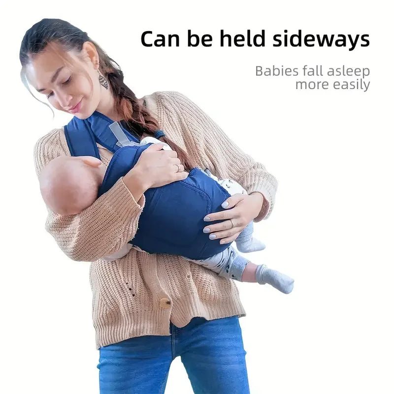 4-in-1 Ergonomic Baby Carrier Backpack - Breathable Infant Sling with Hipseat & Waist Belt | Afrocentric
