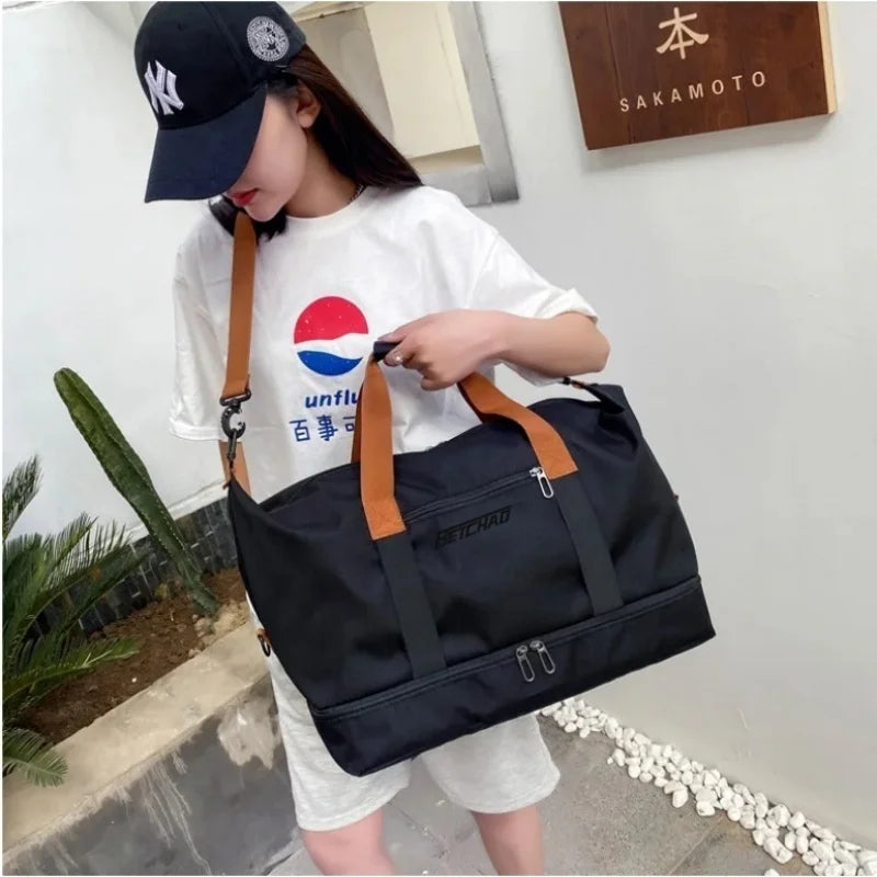Expandable Large-Capacity Travel & Gym Bag | Weekender Duffel | Unisex | Afrocentric