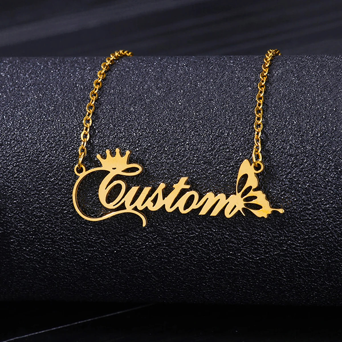 Custom Name Necklace for Women — Personalised Stainless Steel Pendant Style 8 | Afrocentric