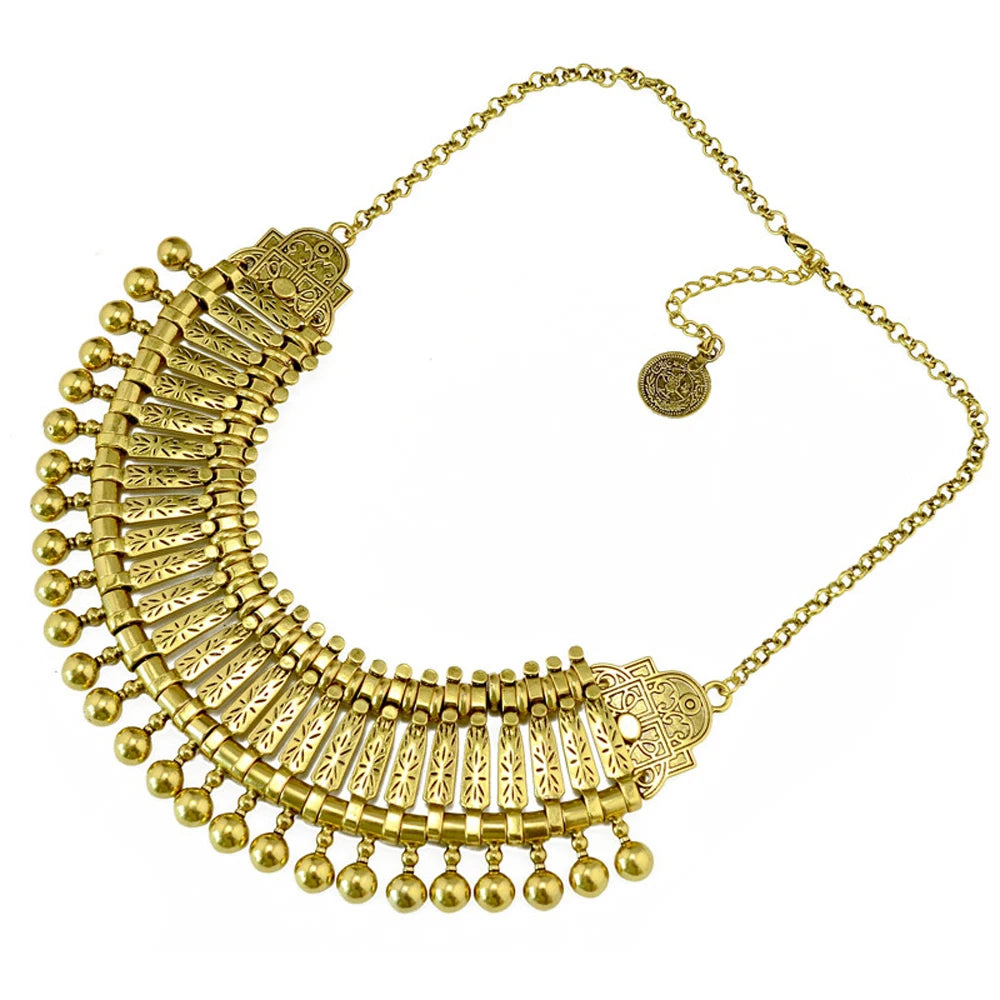 Boho Coin Tassel Choker | Afrocentric