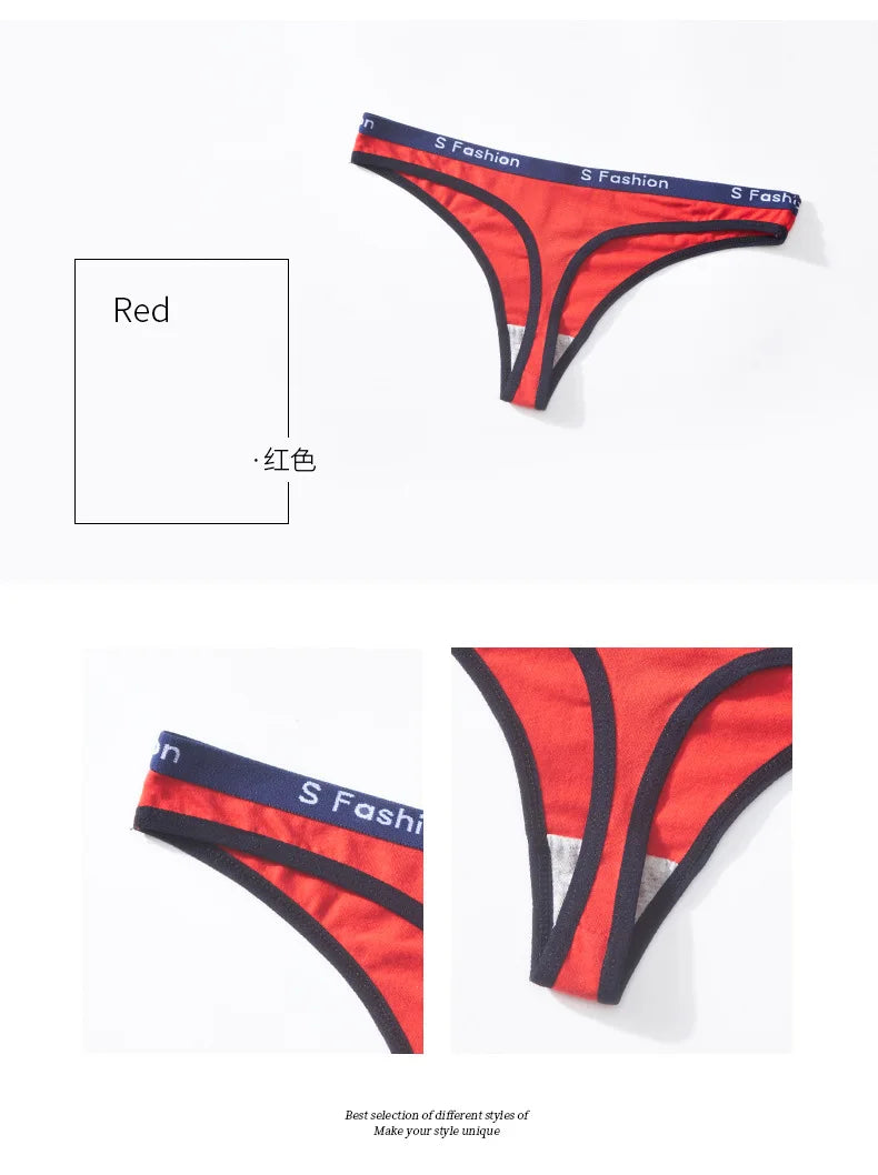 Women's Low-Waist Cotton Thong Panties | Soft & Comfortable | M–XL | Afrocentric