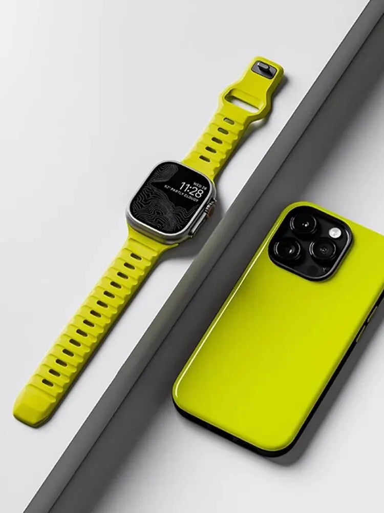 Silicone Sport Band for Apple Watch | Soft Rubber Strap for All Series & Ultra | Afrocentric