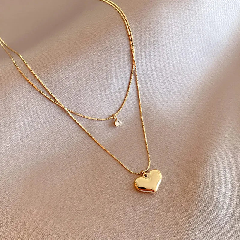 Multilayer Coin Pendant Necklace | Layered Chain for Women N1190 | Afrocentric