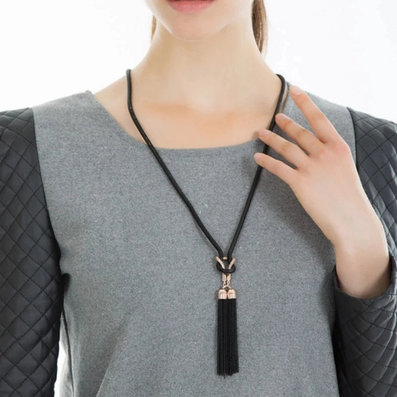Tassel Sweater Chain Necklace | Afrocentric