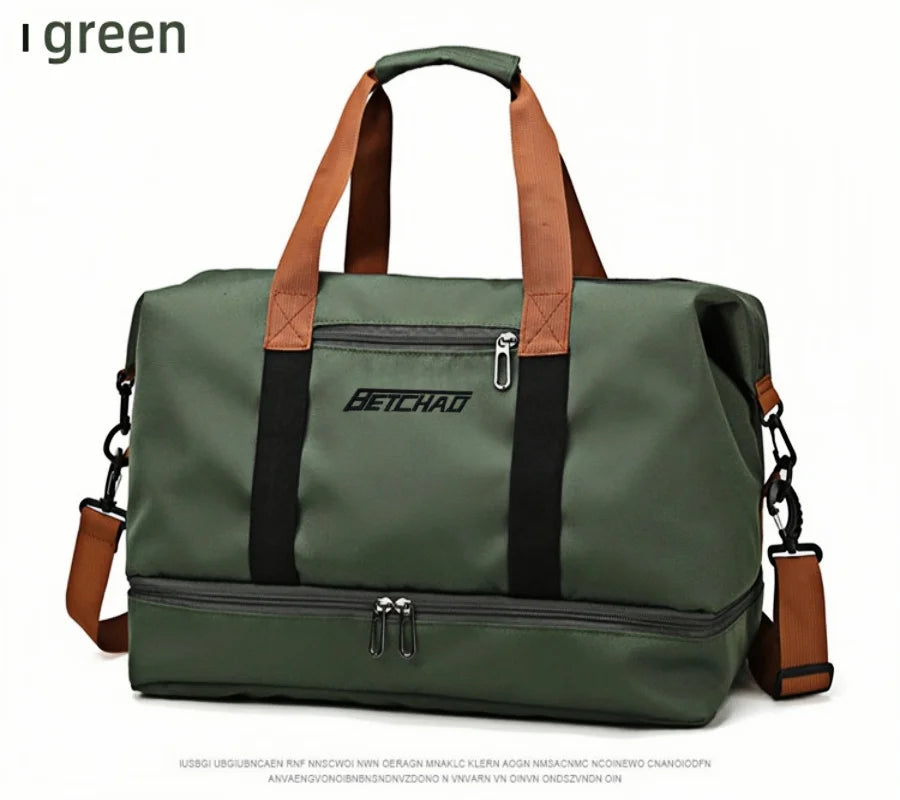 Expandable Large-Capacity Travel & Gym Bag | Weekender Duffel | Unisex | Afrocentric