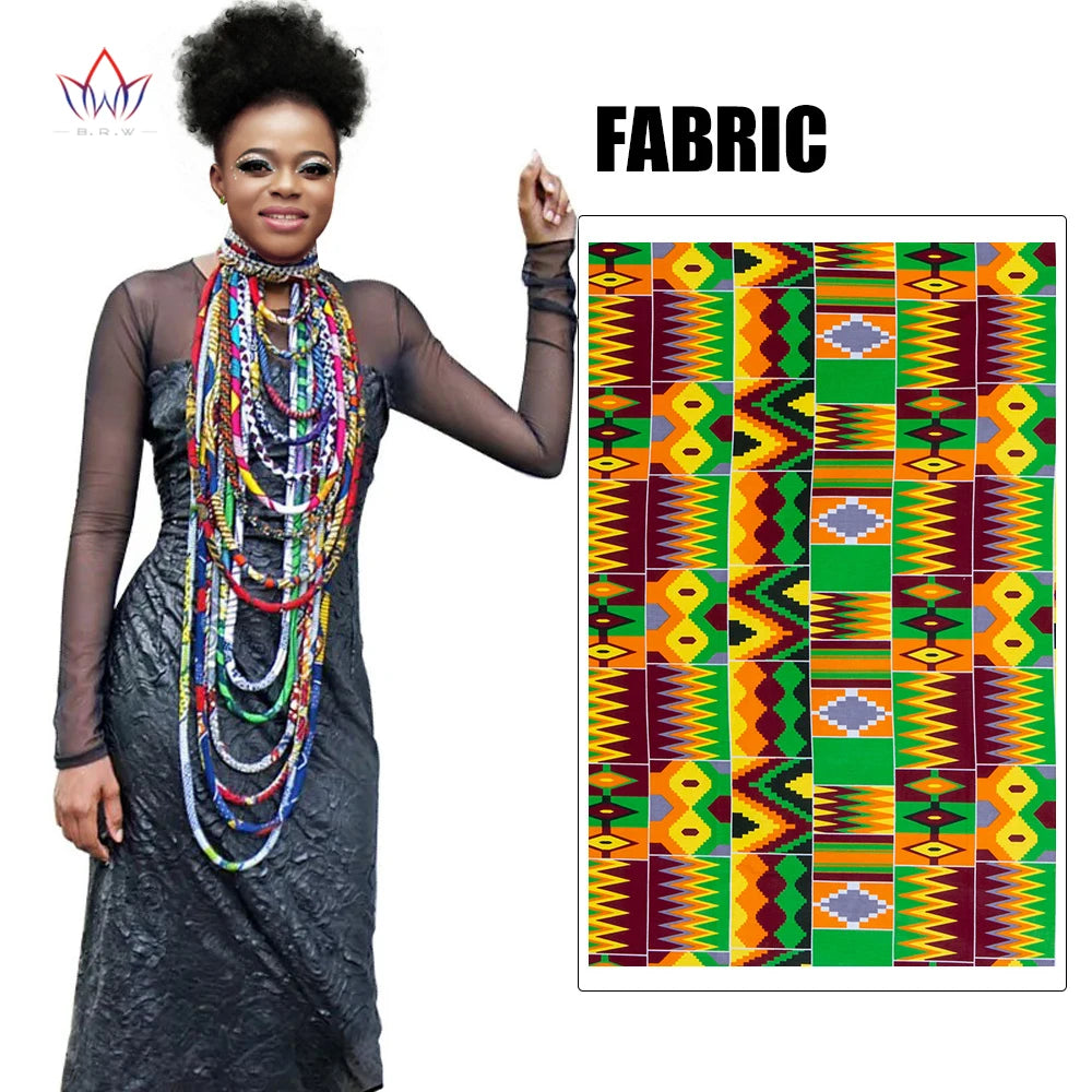 Ankara Wax Print Fabric Necklace | Handmade African Tribal Jewellery 1404 | Afrocentric