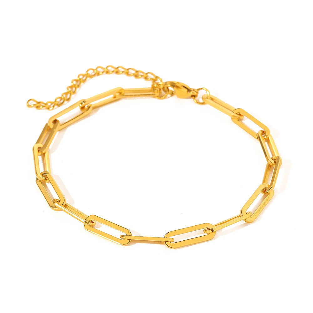 Delicate Stainless Steel Chain Bracelet | Gold & Silver for Women | Afrocentric