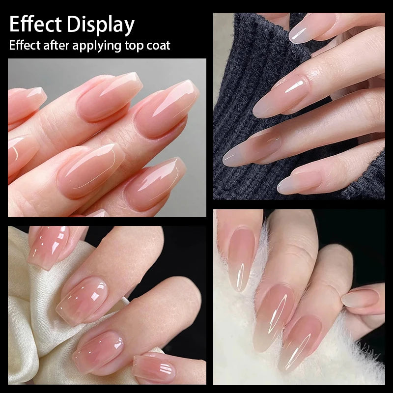 Matte Nude Press-On Nail Set | 30pcs Full Cover False Nails | French & Nude Styles | Afrocentric