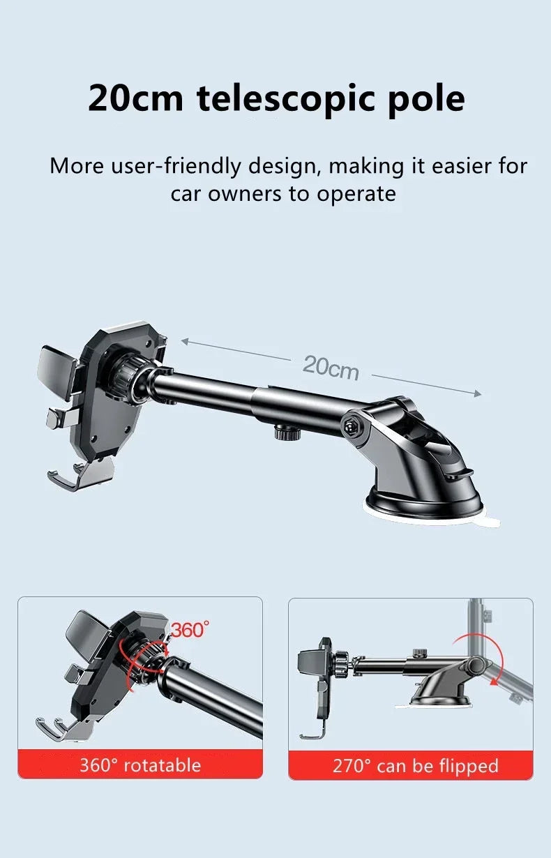 Universal Suction Cup Car Phone Holder Mount Stand for iPhone Samsung Xiaomi Huawei - Mobile Phone Sucker Support Bracket | Afrocentric