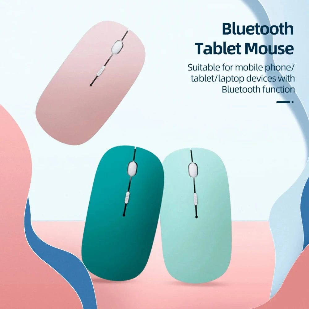 Silent Bluetooth Mouse | Wireless Noiseless Optical Mouse for Laptop & iPad | Afrocentric