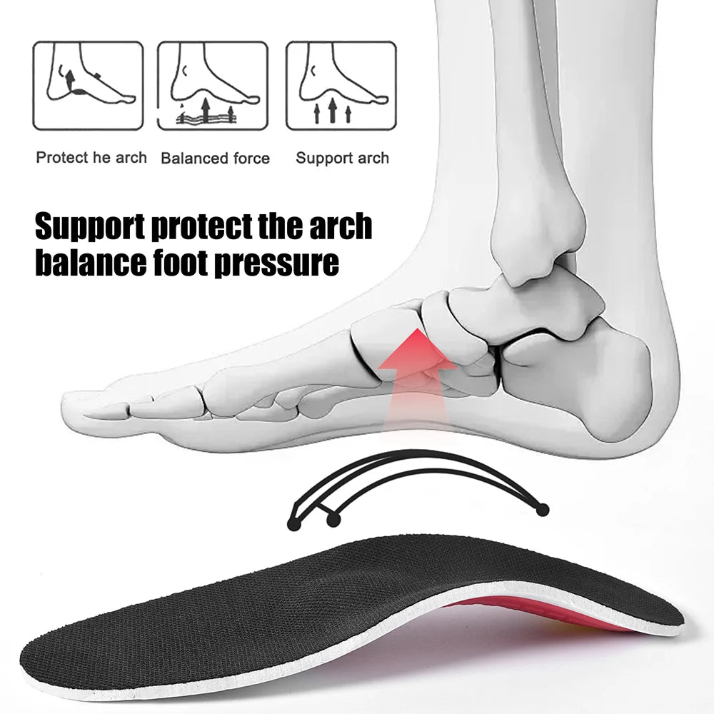 Orthopedic Arch Support Insoles | EVA Cushioning for Flat Feet, Sports & Everyday Comfort | Afrocentric