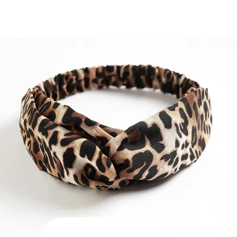 Boho Knot Elastic Headband | Cross Turban Hair Band for Women | Afrocentric