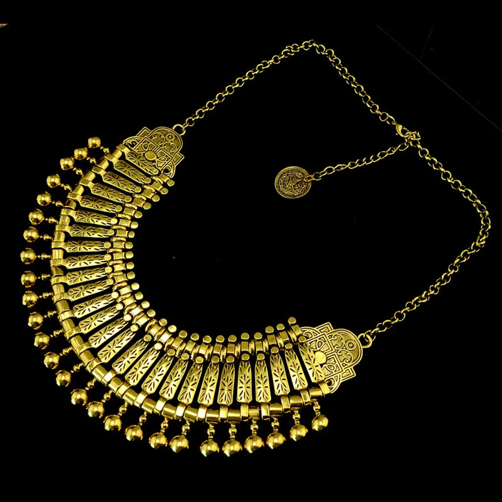 Boho Coin Tassel Choker | Afrocentric