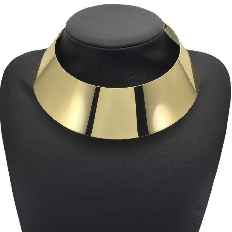 African Geometric Collar Necklace | Bold Statement Torque for Women | Afrocentric
