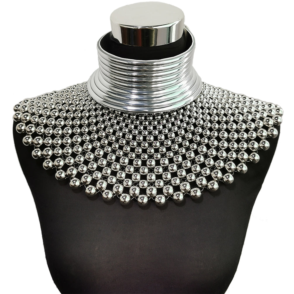 African Handmade Beaded Collar Necklace | Afrocentric