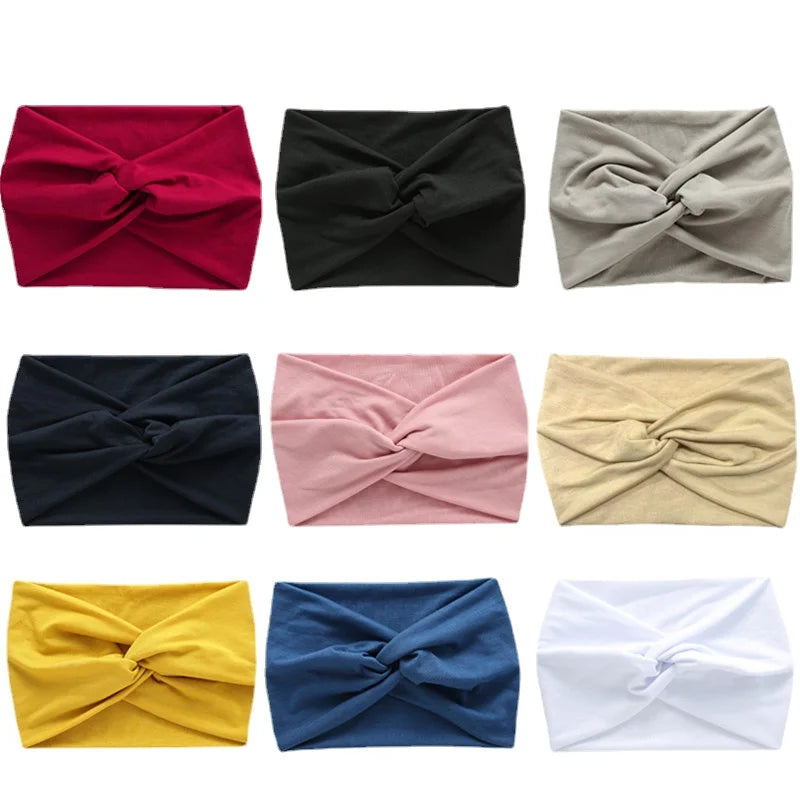 Wide Sports Headband | Elastic Yoga & Workout Hair Band for Women | Afrocentric