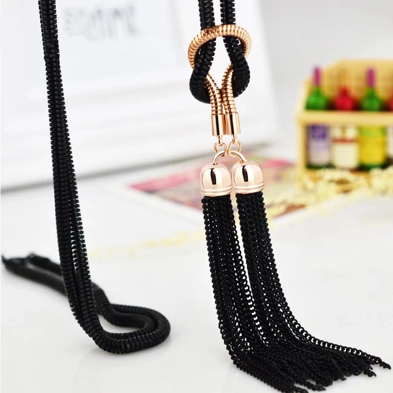 Tassel Sweater Chain Necklace | Afrocentric