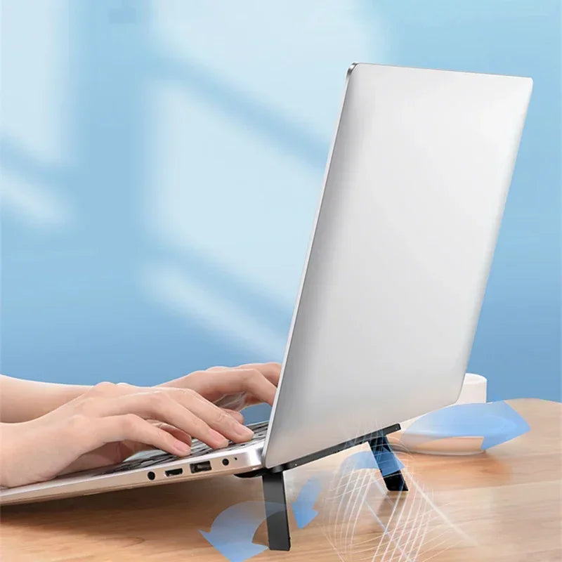 Foldable Invisible Laptop Stand | Universal Adhesive Bracket | MacBook & Laptop | Afrocentric