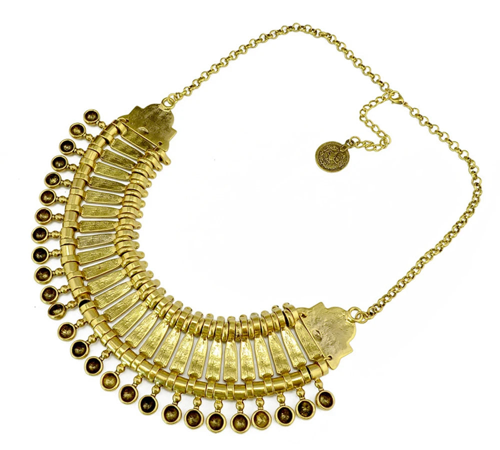 Boho Coin Tassel Choker | Afrocentric